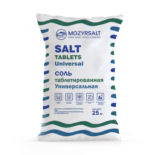 Соль таблетированная 25 кг Мозырьсоль